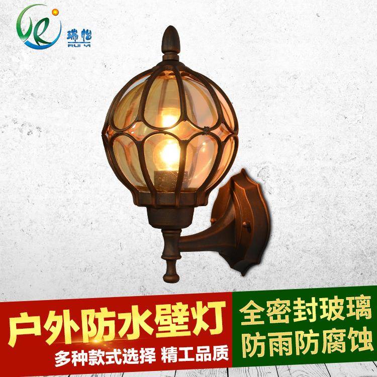 LED户外防水壁灯阳台节能室外LED庭院灯酒店壁灯复古过道防雨壁灯