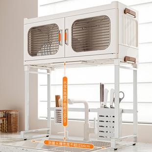 厨房水槽置物架洗碗槽柜家用台面带接水盘筷盘沥水碗碟收纳置物架