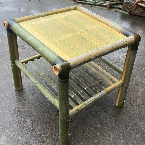 手工方桌竹子桌子竹编阳台小桌椅凳子竹家具茶几复古餐桌楠竹制品