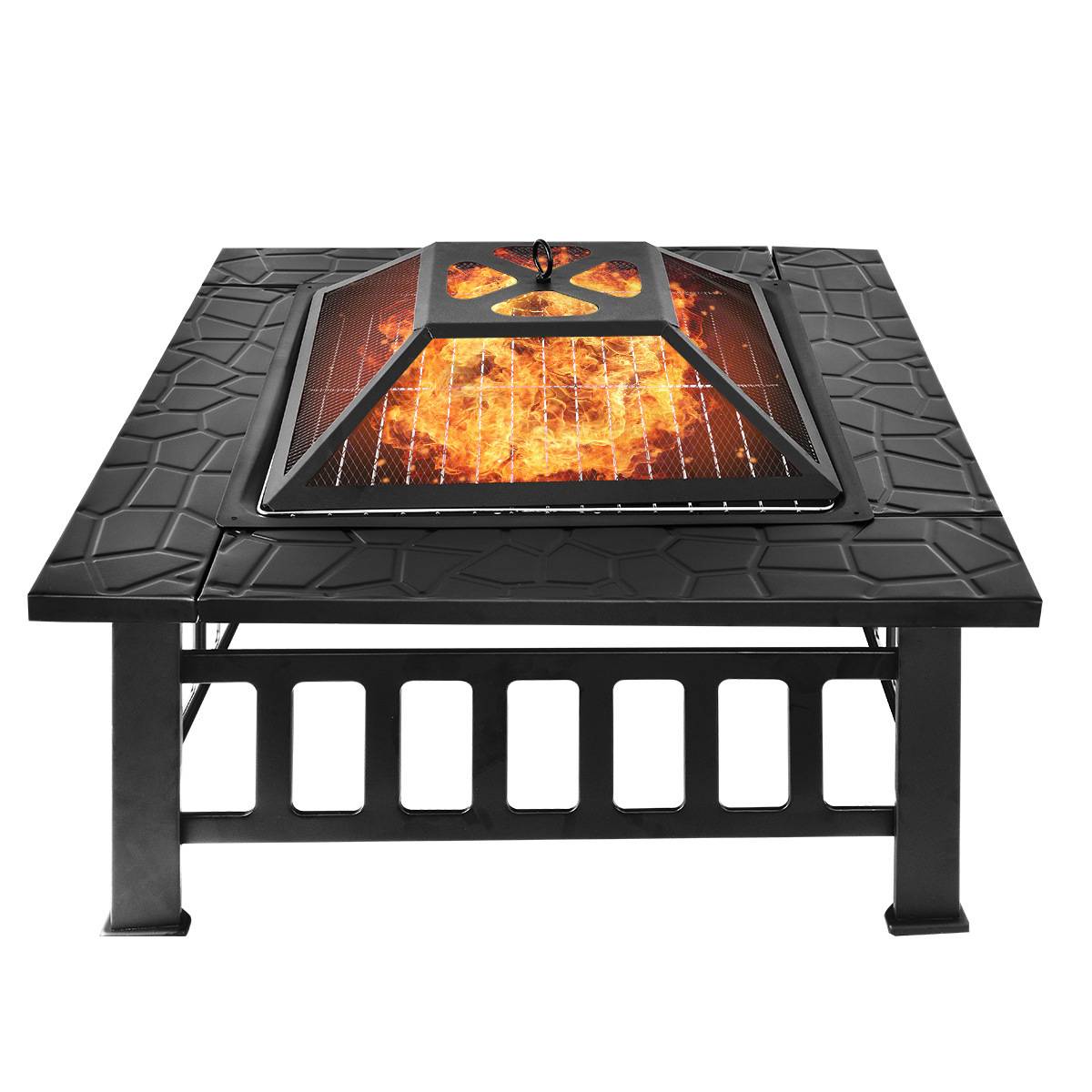 烧烤炉家用别墅火炉庭院花园室内采暖台木碳烧烤炉取暖火盆户外桌