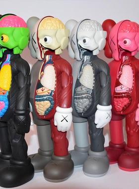 潮流kaws芝麻街玻璃钢户外商场网红店铺装饰卡通模型雕塑大型摆件