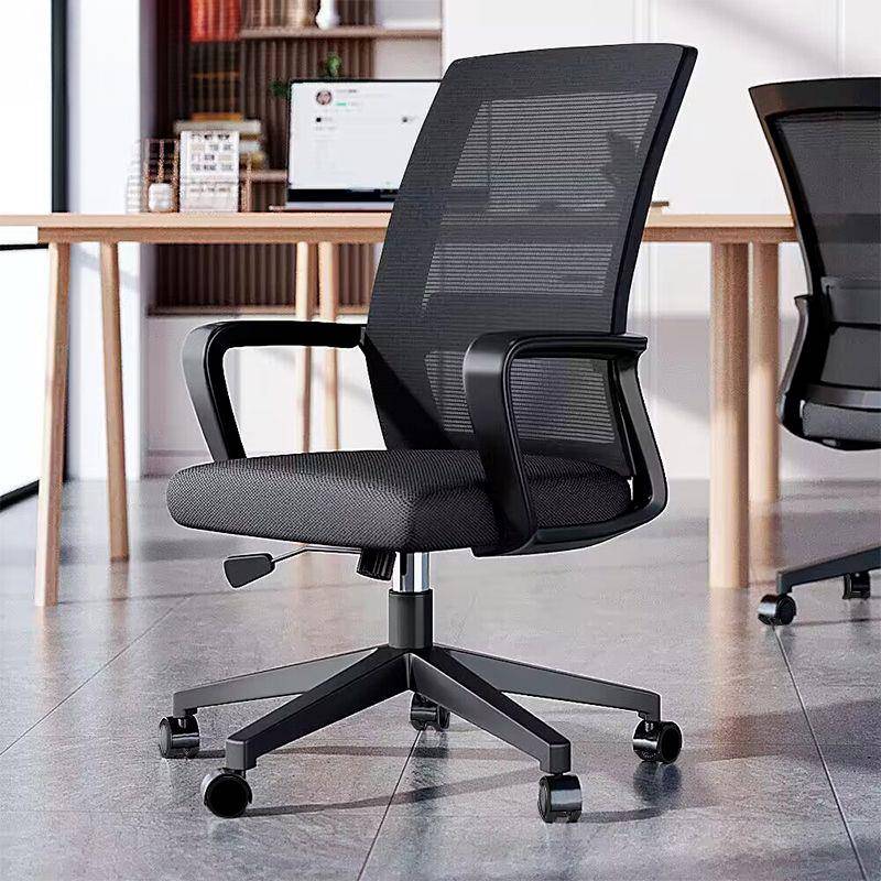 电脑椅办公椅职员工位座椅会议椅靠背椅办公室升降椅舒服久坐跨境