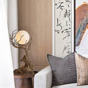 禅意客厅灯诧寂风个性树枝根艺民宿书房玄关茶桌装饰艺术造型台灯