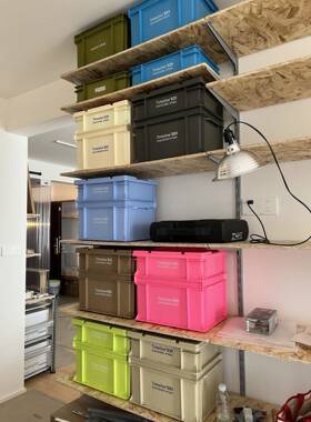 HTAP收纳箱组合工业风户外车载客厅加厚塑料多功能移动柜包邮陵澈