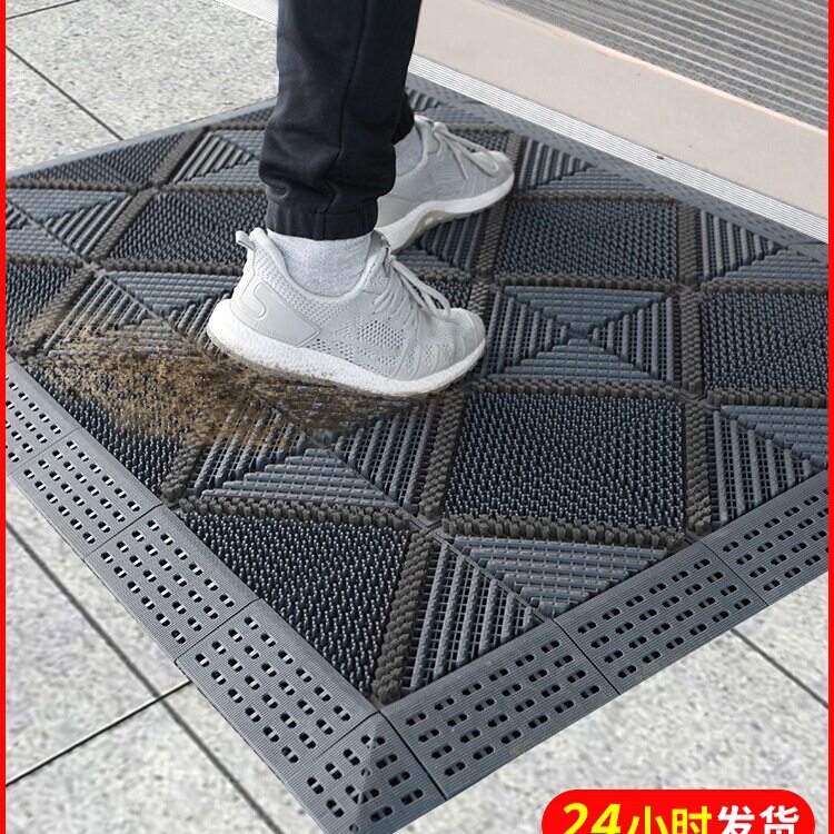 室外防滑蹭土进门地垫入户门前门口脚垫塑料门垫户外防水商用地毯