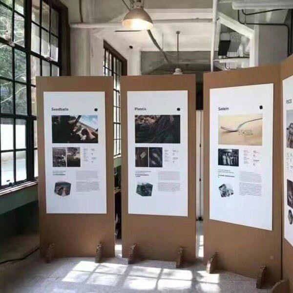 瓦楞纸板展示架MAGA-102铺陈纸展示柜环保柜商店场道具蜂窝板环保