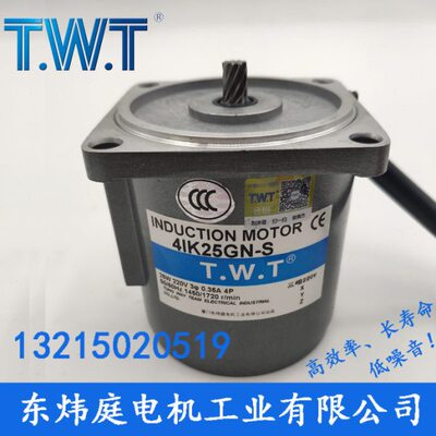 TWT 电机25W三相电机4IK25GN-Y  4IK25GN-S  台湾东炜庭电机