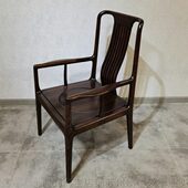 4号馆新中式 黑檀木全实木办公椅老板椅书写椅圈椅