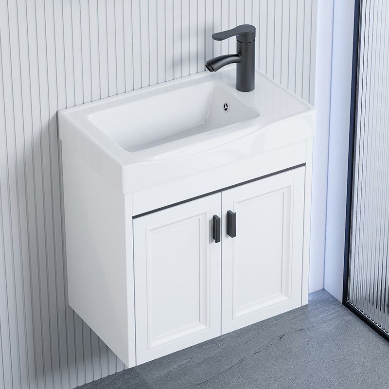 卫生间简易陶瓷盆挂墙式洗手洗脸池C阳台洗漱台盆小户型浴室柜台