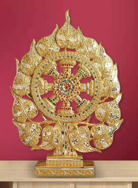 泰式SPA会所餐厅菩提树叶摆件东南亚家居装饰品玄关禅意摆设创意