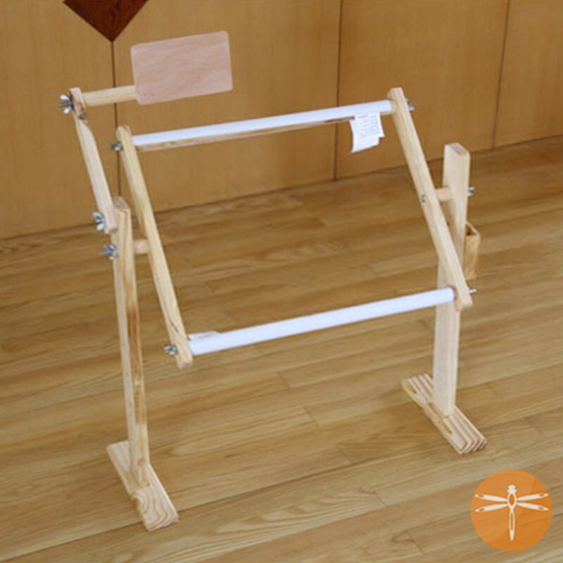 十字绣架子家用小型架实木家用刺绣用品大号可调绣绷经济款