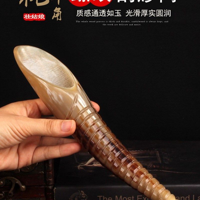 天然牛角板刮痧按摩刮痧筒全身通用颈部背部拨经棒特大牛角筒