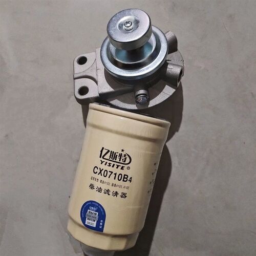 DX200M9A手动泵铝座上盖CX0710 B4柴油滤清器滤芯滤杯座 朝柴4102