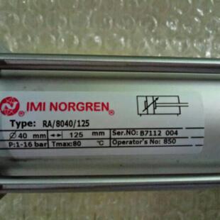RA/8040/125诺冠气缸NORGREN气缸PRA/182032/M/250 100诺冠维修包