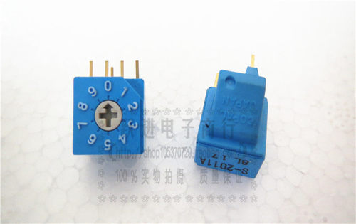 进口科宝S-2011A 4:1 旋转编码开关0-F  侧调10位旋转拨码开关