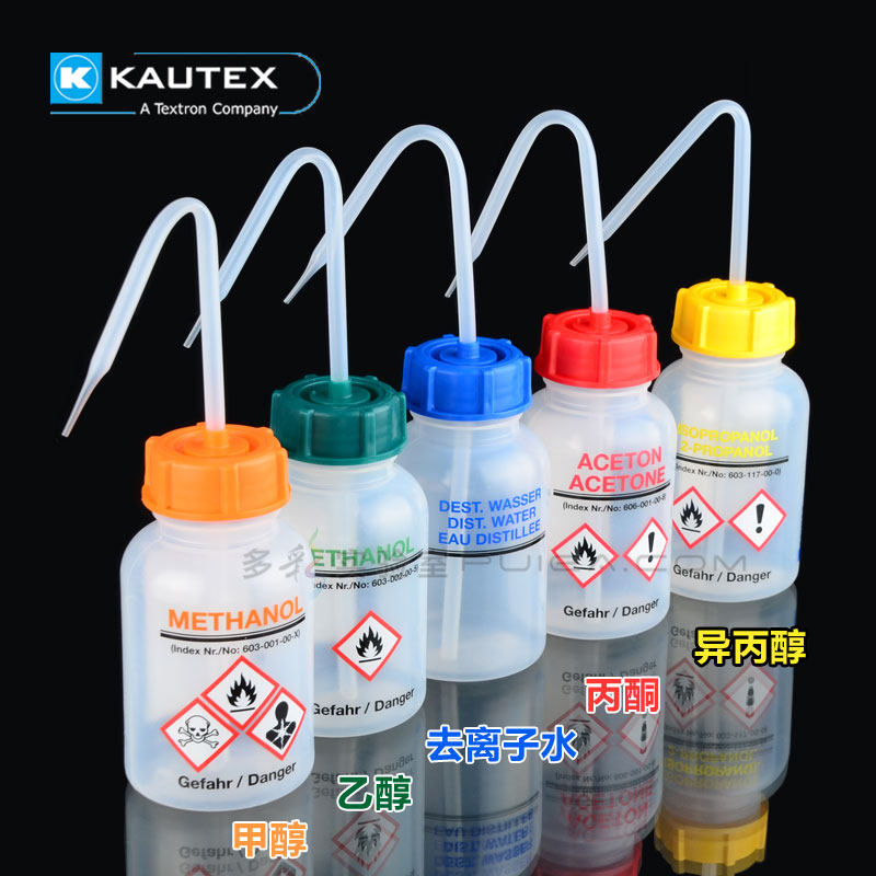 进口带标签塑料安全洗瓶250mL 丙酮乙醇异丙醇甲醇蒸馏水有机溶剂 - 实物图