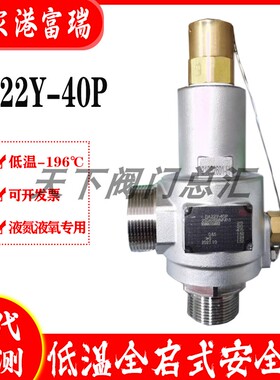 张家港富瑞盛鑫全启式DA22Y DAH-25微启DA21F-40P低温液氮安全阀
