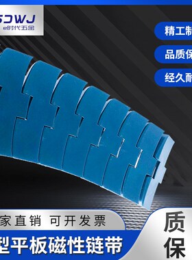 1060塑料链板重型磁性链板83.8宽转弯输送链输送机传动传送链条