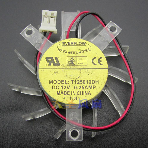 EVERFLOW/鑫贺 T125010DH 显卡风扇 12V 0.25A