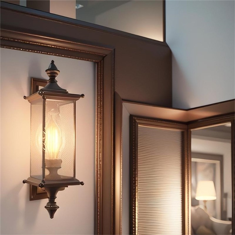 室外柱子长壁灯全铜壁灯太阳能户外防水别墅N大门两侧外墙庭院中