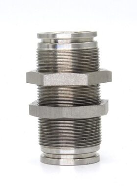 304不锈钢隔板快插接头PM穿板气动接头PM4/PM6/PM8/PM10/12/14/16