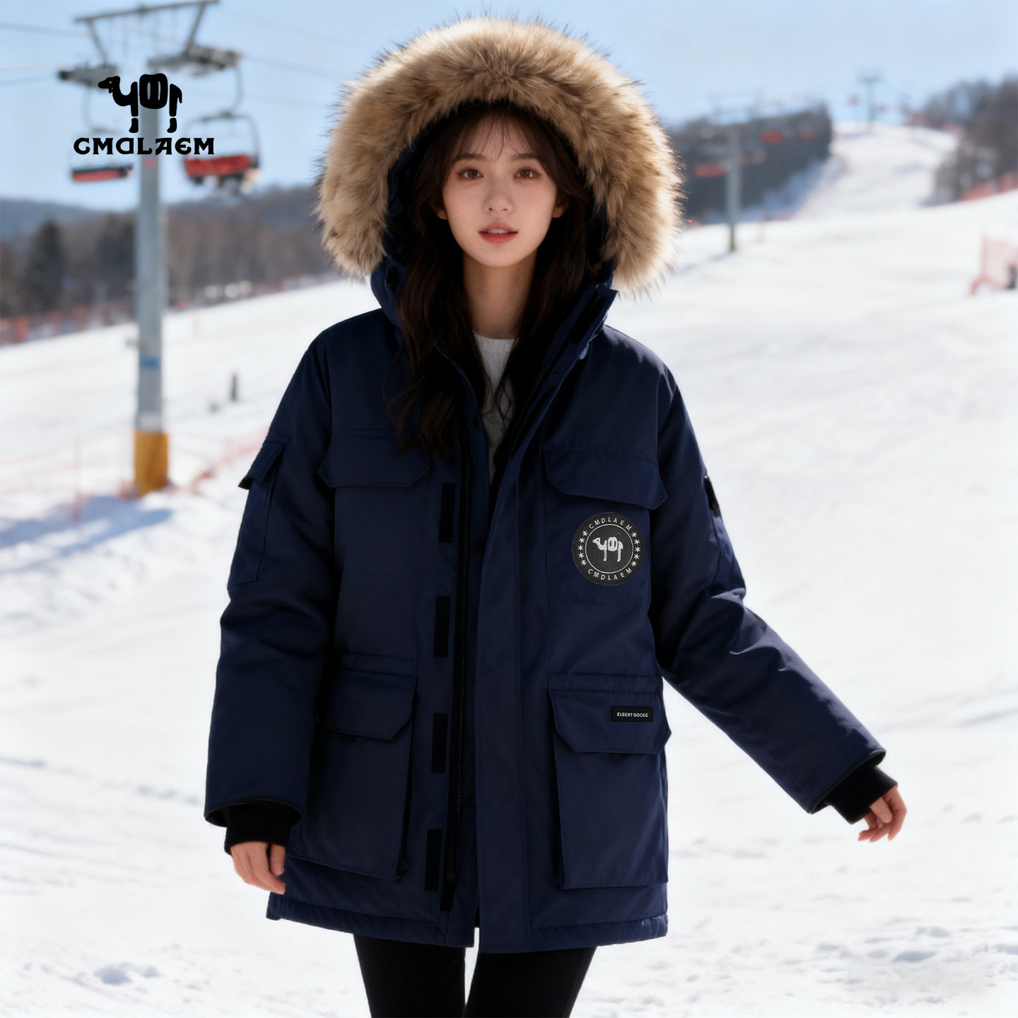 美国CMDLAEM羽绒服男女冬季加厚保暖白鸭绒外套情侣装派克服外套,男装,羽绒服,淘宝优惠券,粉丝福利购,淘宝优惠卷