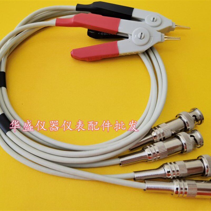 安柏LCR 数字电桥AT817D电桥夹具 测试线夹电感电容电阻测试夹粗