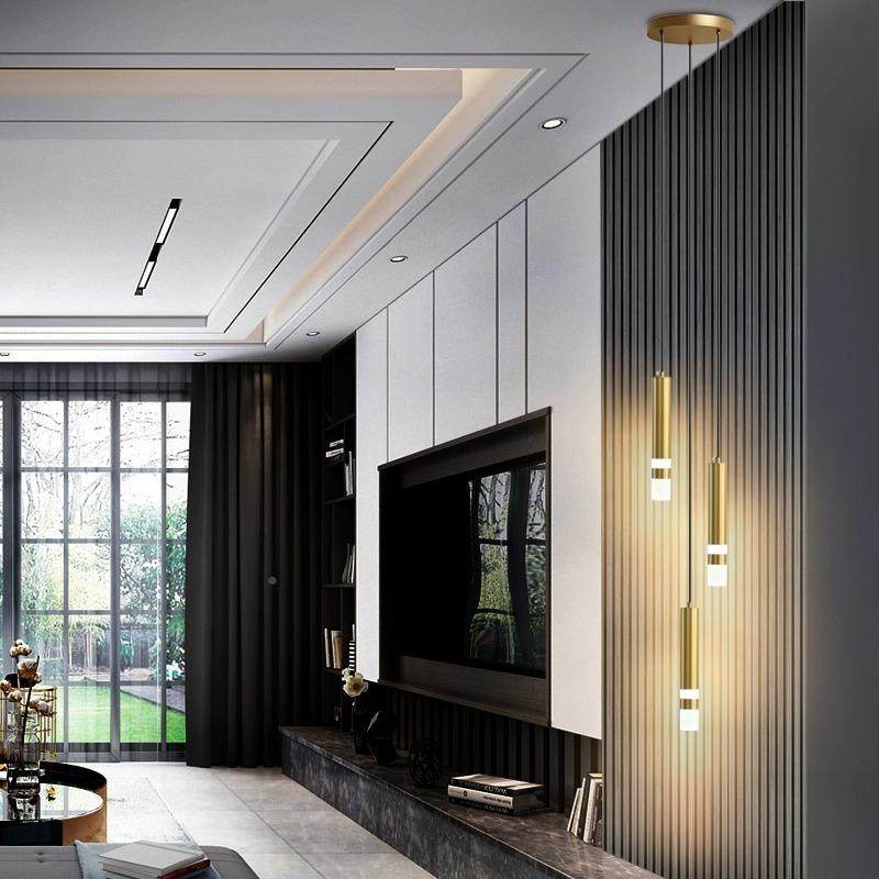 北欧卧网室床头红吊灯现代简约405创意客厅背景墙轻奢简长线小吊,家装灯饰光源,智能吊灯,淘宝优惠券,粉丝福利购,淘宝优惠卷