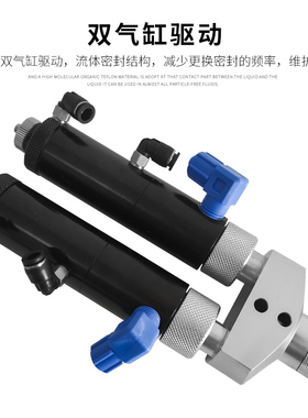 AB双液点胶阀双组份大流量胶阀点胶机配件复动隔膜式点胶阀可微调