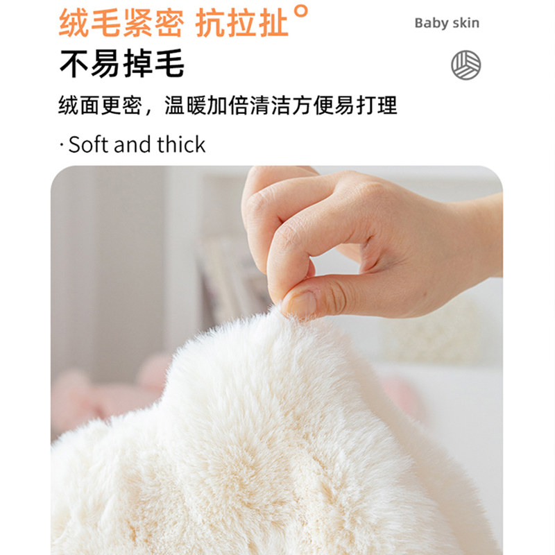 网红兔毛绒飘窗垫窗台垫冬季2023E新款阳台垫子高级感卧室飘窗坐