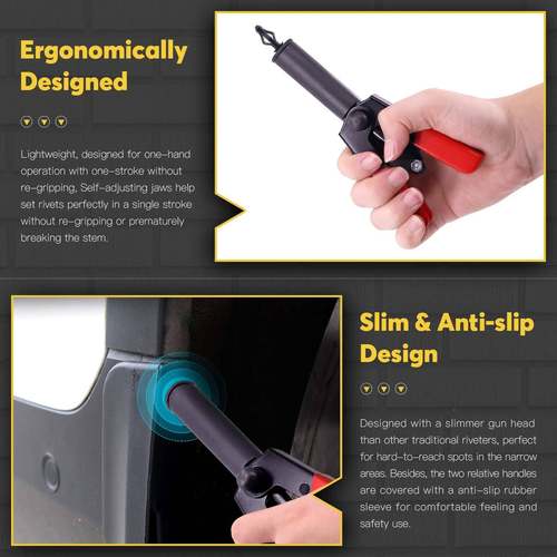 41/41PCS/4242件枪钉套塑料钉拉铆塑料铆枪轮眉铆钉枪42CPS