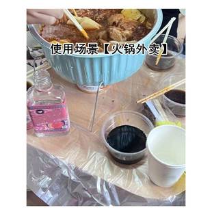 外卖水一次性台布独立包装方桌防白无色塑料餐桌家布居餐厅席韶酒