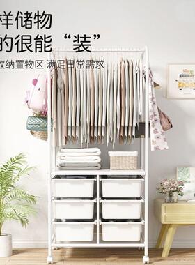 衣帽架用卧室收落纳出家租地屋MJ16238可移动衣柜宿舍衣架衣架带