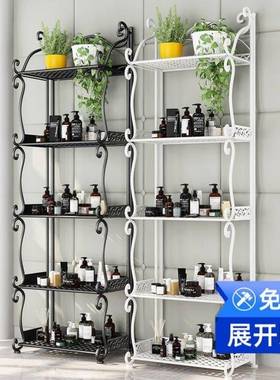 浴室厕生XWS332所卫间厨免房置架免安装落地多层铁艺收物纳架子装