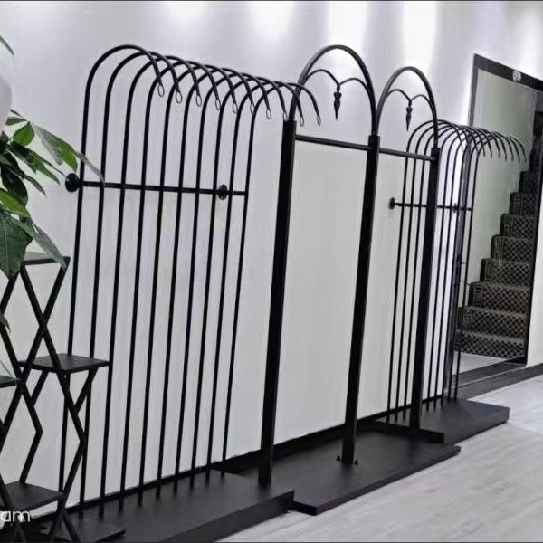 服装店展示架铁艺衣架落地式卧室挂衣架衣帽架欧式简易新款衣服架