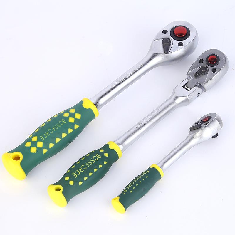 14件汽修快套筒修随车工具箱筒装机械修理4UCS套扳手棘轮速扳手套