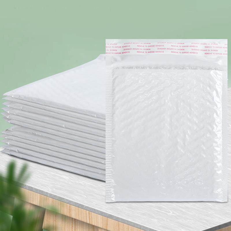 信珠光膜气泡封包袋色YTT服装物流装袋快递白袋气泡信封袋气泡袋