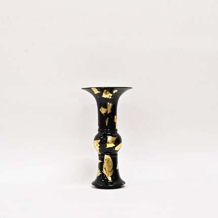 现轻奢极式简新中代金箔花瓶树脂插花器样板GT-B051花间售楼处软