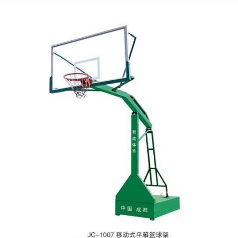 户外可移动凹箱篮球架钢化玻璃篮板仿液压式箱式篮球架成人专