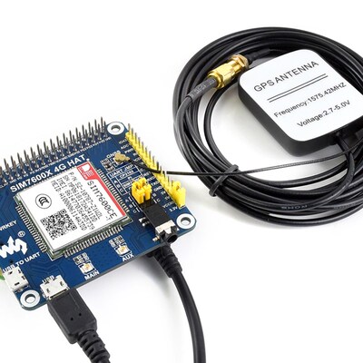 树莓派4B/3B+/Zero W SIM7600CE 4G/3G/2G通信 扩展板 GNSS定位