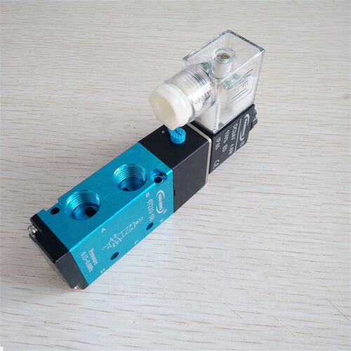 口罩机配件电磁阀4V210-08 AC220V二位五通电磁换向阀DC24V气动阀