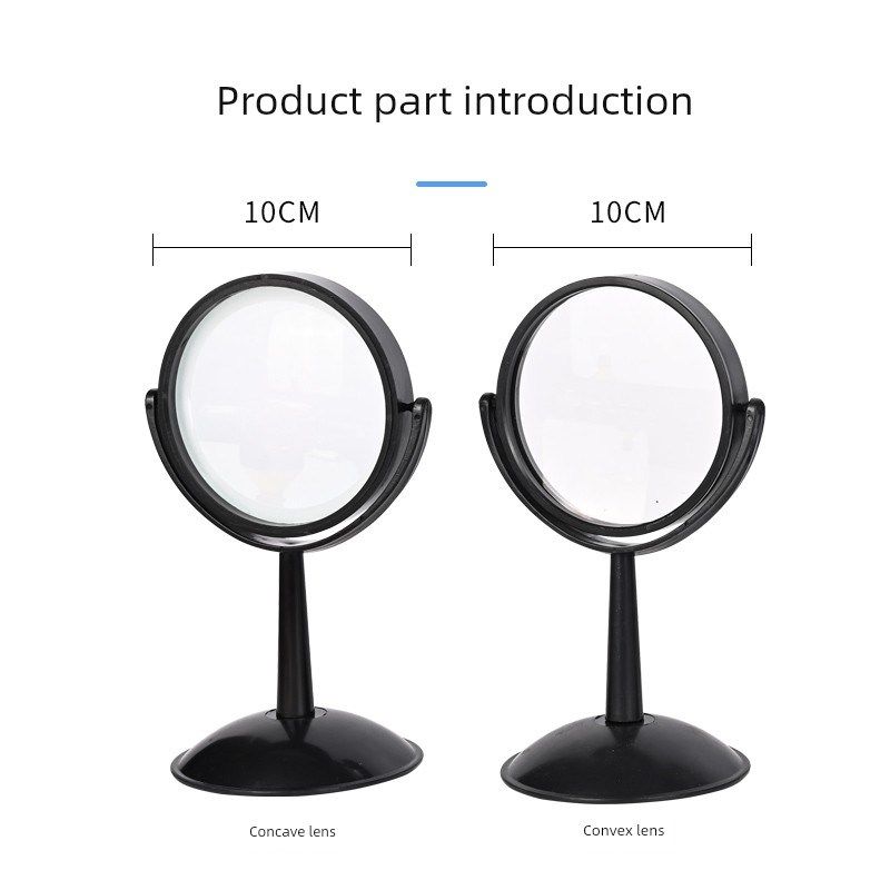 大型10厘米支架聚光扩散放大镜凸面镜凹面镜光学透镜成像物理实验