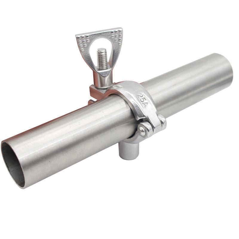 304不锈钢卡箍式焊接精铸管支架管卡管箍水管夹子管子夹具管托1S