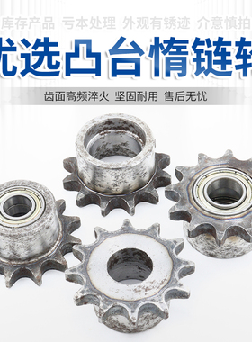 链轮 08B12齿 轴承孔 涨紧轮 带双轴承 内孔12 15 库存处理