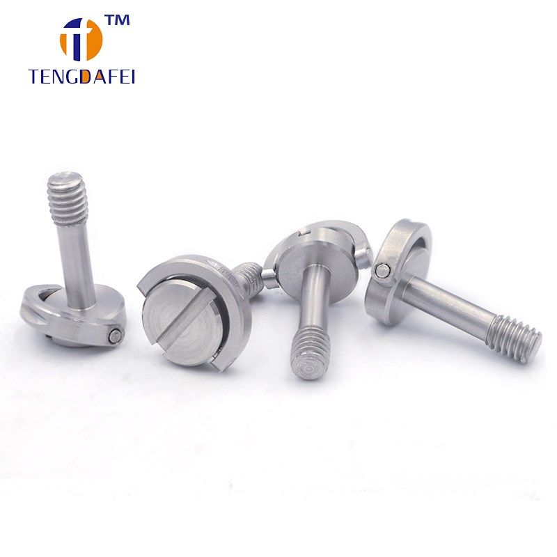 303不锈钢加长相机螺丝M4一字圆形吊环国标手拧快拆快装板螺丝钉