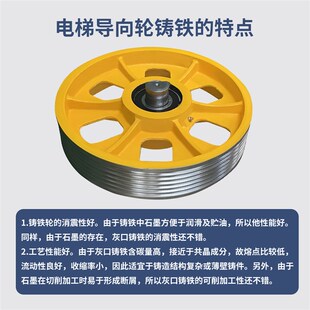 适用蒂森东芝CV330CV320CV620电梯反绳导向轮对重铸铁曳引轮原装