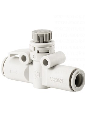 管道型调节阀推压锁定式直通型速度控制阀带锁节流阀AS1002/2002F