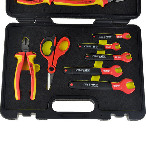 开拓 进口电工工具套装 绝缘扳手钳子工具组套工具箱 224220-ZH