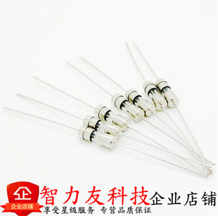 10mm 10A 丝 6.3A 带引脚玻璃保险管 250V 0.5A