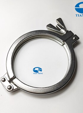 304德标双销卡箍13EU快装精铸管卡接头固定卡扣抱箍卡盘端头管夹